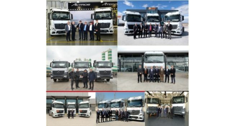 Mercedes-Benz Yıldızlı 414 Adet Yeni Kamyon ve Çekici Daha Aksaray’dan Yollara Çıktı