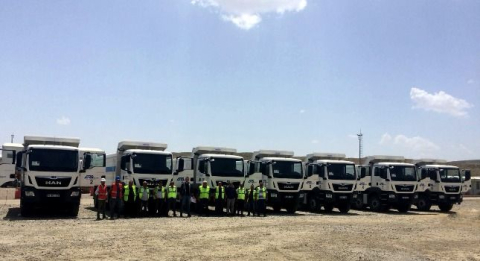 ERG İnşaat’tan 100 Milyon Liralık Yatırımında  MAN Kamyon ve Çekicilerini Tercih Etti