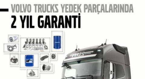 Volvo Trucks Orijinal Yedek Parçaları Artık  2 Yıl Garantili