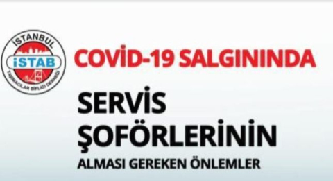 İSTAB’dan Servis Araçlarına Covıd-19 Bilgilendirme Afişi