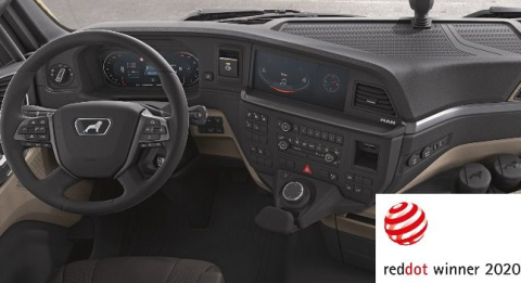 Yeni Nesil MAN Kamyon Sürücü Mahalli Red Dot Ödülü Kazandı