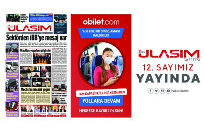 Haber Ulaşım Gazetesi 08-18 Mart  2021 12. Sayımız Yayında