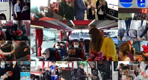 8 Mart’ta Şehirlerarası Otobüsler Çiçek Bahçesine Döndü