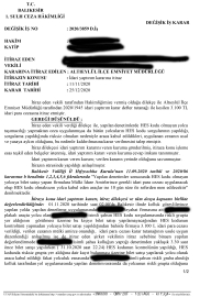 HES cezalarıyla ilgili emsal karar