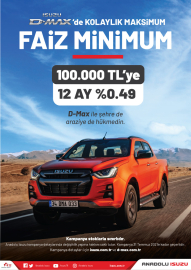 Isuzu D-Max’lerde Cazip Kampanya