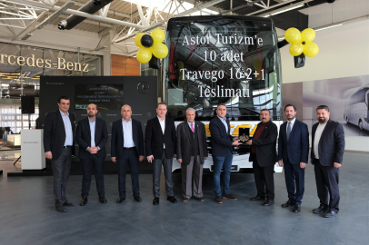 Astor Turizm, 10 Adet Travego 16 2+1 Siparişinin İlk 5 Aracını Teslim Aldı