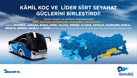Kâmil Koç ve Lider Siirt Seyahat Güçlerini Birleştirdi