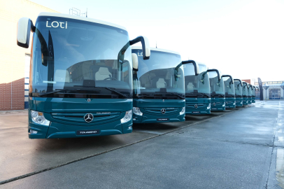 Mercedes-Benz Türk, 10 adet Tourismo 15’i LOTİ’ye Törenle Teslim Etti