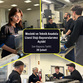 Mercedes-Benz Türk’ün, Mesleki ve Teknik Anadolu Lisesi Uzun Dönem Stajı İçin Başvurular Başladı!