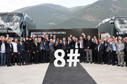 Lüks Artvin Seyahat Filosunu 8 Adet Mercedes-Benz Otobüs İle Genişletti
