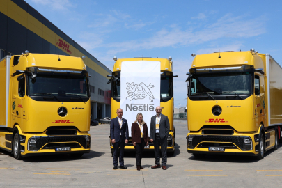 DHL Supply Chain Türkiye, Nestlé Türkiye ve Mercedes-Benz Türk’ten eActros 600 ile Elektrikli Tır Hamlesi